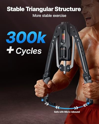 Merach Twister Arm Exerciser, 22-440lb Hydraulic Power, Adjustable Home Chest Expander, Shoulder Muscle Training Fitness Equipment, Arm Enhanced Exercise Strengthener