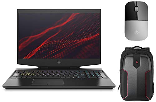 Image of HP Omen 15-dh0136TX Gaming Laptop (9th Gen i7-9750H /16GB /1TB HDD + 512GB SSD /Win 10 /6GB NVIDIA GTX 1660Ti Graphics) & Z3700 Wireless Mouse & Omen Gaming Backpack
