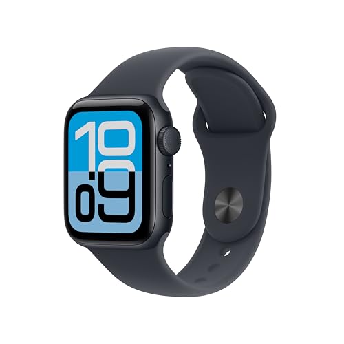 Apple Watch SE 3 GPS 40mm Midnight Aluminium Case with Midnight Sport Band - M/L view 1