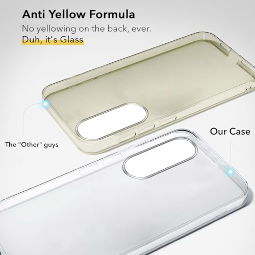 Image of Jkobi Lifetime Anti-Yellow Clear Back Cover Case for Vivo V70 FE 5G (Sleek Hard Crystal | Shockproof and Camera Protection)