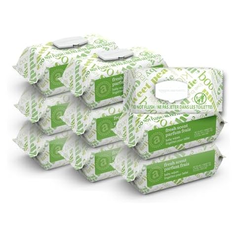 Amazon Elements Baby Wipes, Fresh Scent, 810 Count Cover