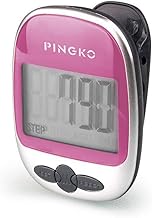 PINGKO Outdoor Multi-Function Portable Sport Pedometer Step/Distance/Calories/Counter - Pink