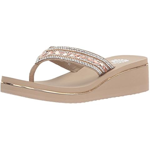 Yellow Box Women's Marcy Sandal, Taupe, 6.5 Medium US Cover
