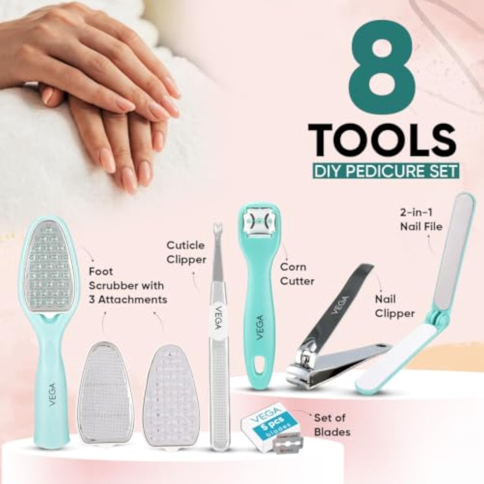 Pedicure Tools Foot Care Set with Accessories