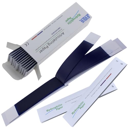 Image of 180 Sheets Dental Articulating Papers | Straight Shape Micron Bite Articulating Paper Doubled Side for Occlusal Adjustment - Thick Blue