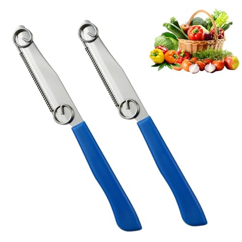 2 Stück Giovannis Zaubermesser Giovanni Green Elephant Zaubermesser Coltello Magico Messer Schnellschneidemesser Ultifunctional Knife.Peeler Kohl Schäler.Cabbage Peeler Quick Slicing Das Zaubermesser