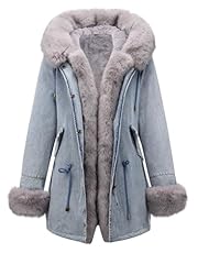 Grey Sherpa Fleece Jean Jackets