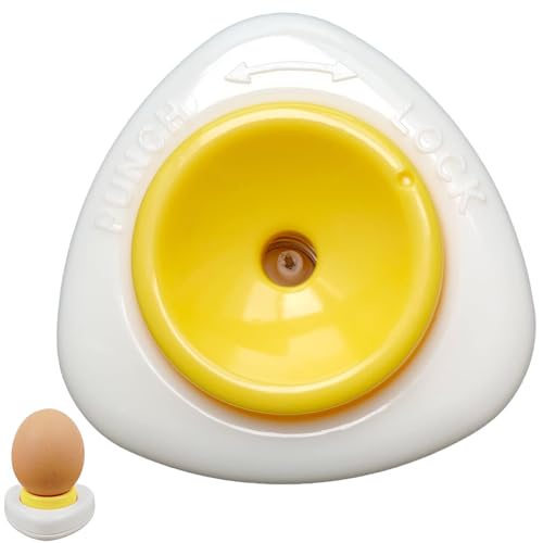 ieron Egg Opener Tool Hole Puncher, Semi-Automatic Kitchen Bar Cooking Tool Egg Shells Pinhole Beater Egg Piercer Pricker Dividers Beater with Lock, for Raw/Soft Hard Boiled Egg