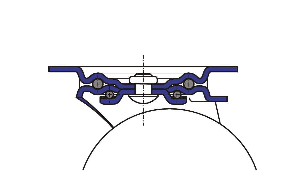 Rollentechnik Lenkrolle ohne Feststeller Rad Luftreifen Ø260x85 mit Kugellager & Anschraubplatte Bauhöhe 295mm Tragfähigkeit 200 kg