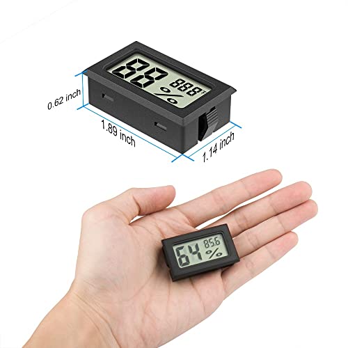 image for 2pack Mini Digital Hygrometer Thermometer, Indoor Humidity Monitor, Te