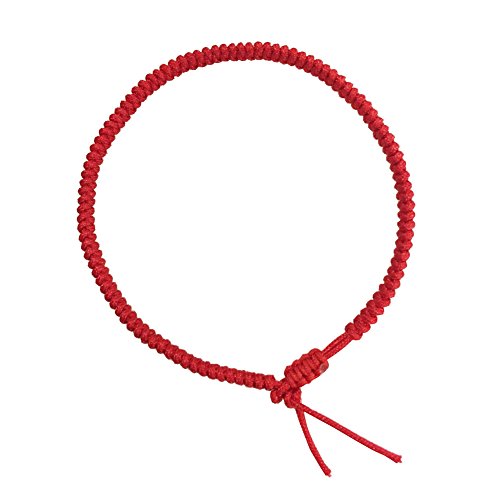 RIMOBUL Handmade Kabbalah Lucky Red String Bracelet (7)