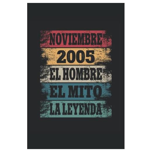 Noviembre 2005 - El Hombre - El Mito - La Leyenda: Regalos Originales para Hombre Papá Abuelo Hermano - Diario, Cuaderno De Notas, Apuntes O Agenda