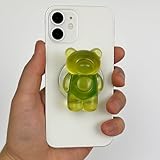 Gummy Bear Phone Holder: Accessorize your smartphone with a playful jelly-like and bear-shaped magnetic phone grip. With an adorable 3D design, it helps create a trendy look and makes a fun gift for trendsetters. Secure One-Touch Use: Hold your phone...