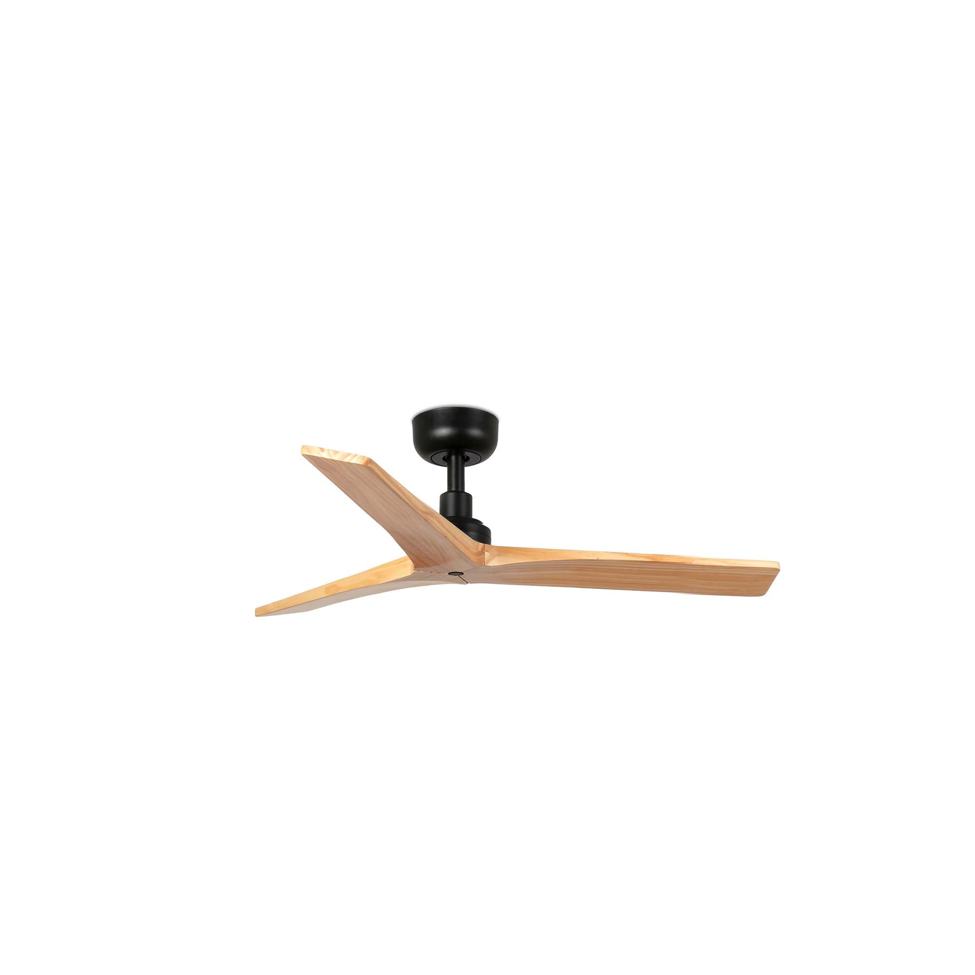 FARO BARCELONA 34284 - KLIM S Ventilador negro/madera roble