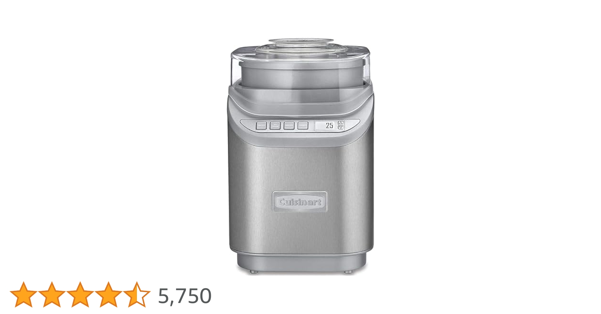 Amazon | Cuisinart ICE-70 Electronic Ice Cream Maker