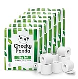 The Cheeky Panda Papel Higiénico de Bambú | 24 Rollos x 200 Hojas | 3 Capas 100% Bambú Biodegradable | Sin Plastico