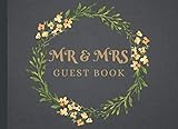 mr & mrs guest book: beautifully designed guest book for any wedding | space for over 350 guests comments and wishes