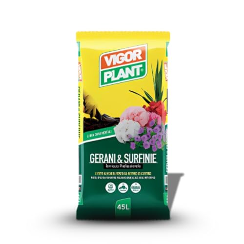 Terriccio per Piante Gerani & Surfinie – Vigorplant – 45 L