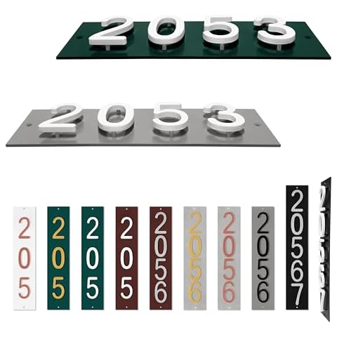 AMGO Personalized House Number Plaque Cover