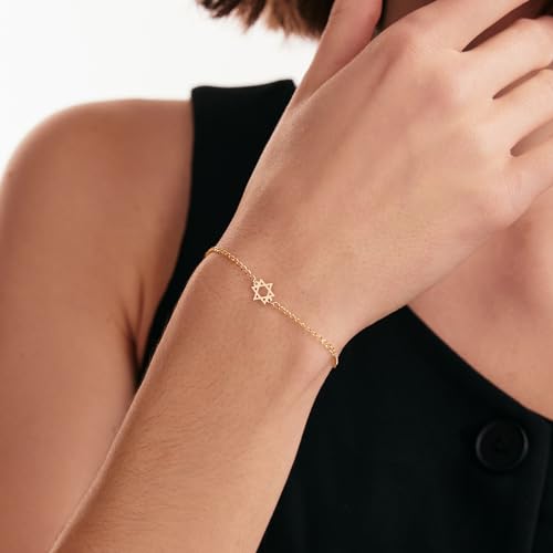 Gelin Star of David Bracelet in 14k Solid Gold2