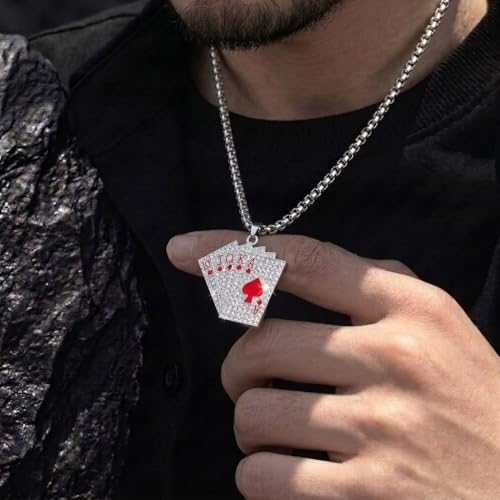 Image of SALTY ALPHA Anti Tarnish Stainless Steel Locket Neck Chain for Men | Stylish Pendant Necklace | Jewellery Accessories for Boys | Minimal Jewelry | Gifts for Boyfriend & Husband | Gift for Diwali, Christmas, Marriage, Birthday, Rakhi