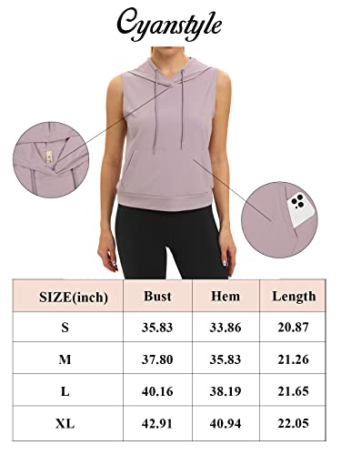 Cyanstyle Workout Tops For Women Loose Fit Athletic Running Tank Tops Sleeveless Quick Dry Yoga Shirts Pocket Black Medium #TOP6