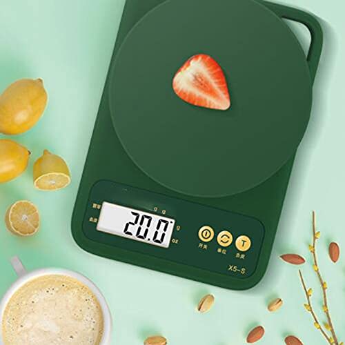 Digital Kitchen Scales Multifunction Scale Measures,Suitable for Kitchen,Color: Green,Size: 13cm*10cm,1 Pcs