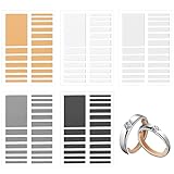 【Paket Enthalten】8 Ringgrößenversteller für lose Ringe, je 19 Klebestreifen, insgesamt 152, je 1 in Schwarz, Gelb, Grau und Weiß, 4 durchscheinend, genügend Menge und verschiedene Farben für Ihre tägliche Ringanpassung und Ihren Ersatzbedarf , es kann sogar zum Basteln verwendet werden.
