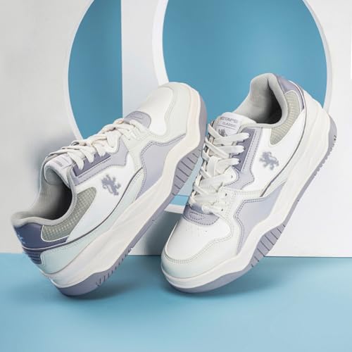 Image of Red Tape Women's Sneakers White Mesh Pu TPU Round Toe Lace-Up Comfort Grip