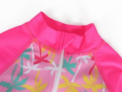 Image of Girls Swimwear Rash Guard One Piece Swimsuit Kids Bathing Suit Sunsuit