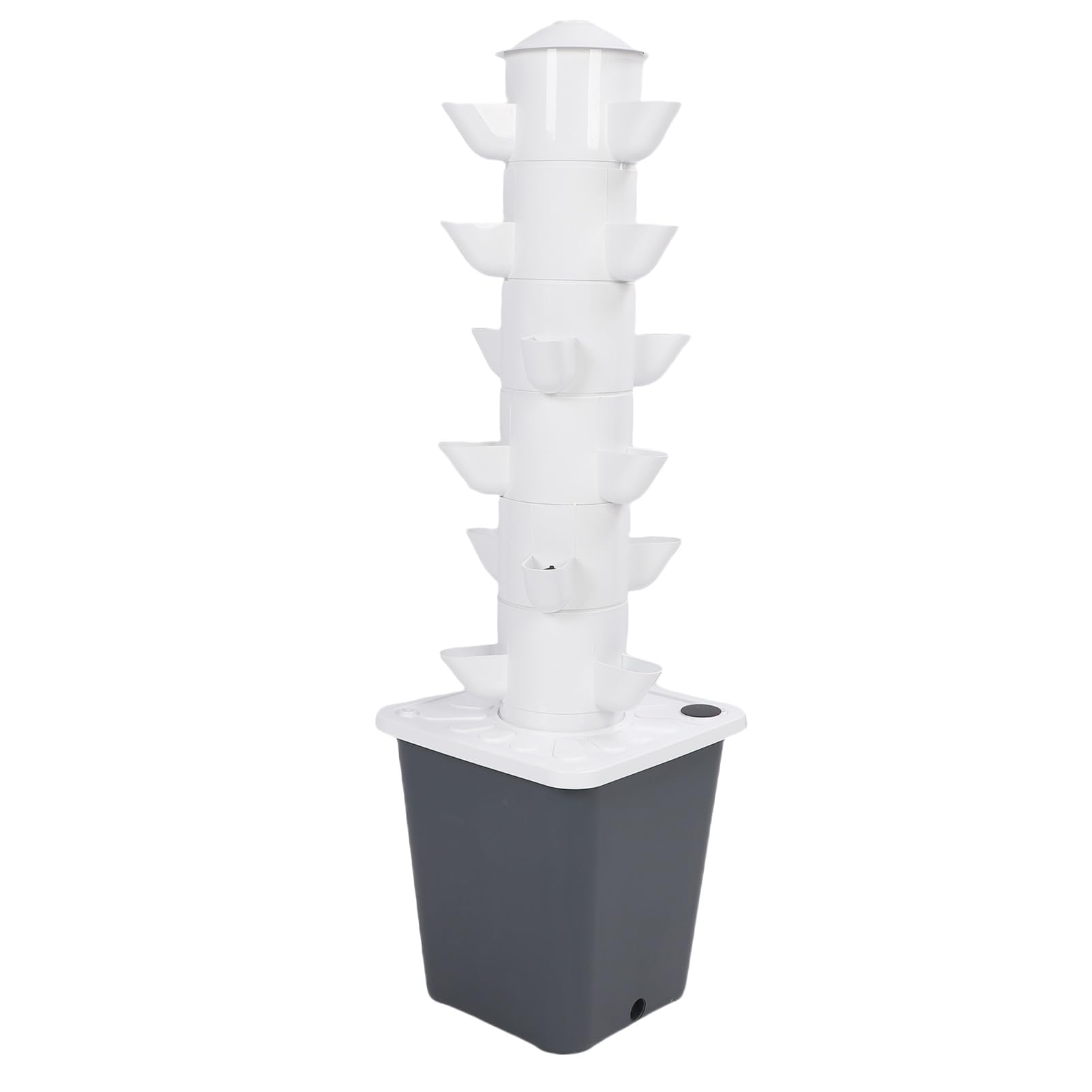 Cocoarm Vertikales Hydroponisches Anbausystem 18-Loch-Turm für (EU-Stecker)