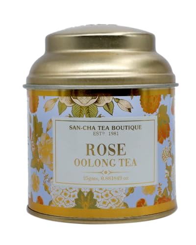 Image of SAN-CHA Tea Boutique, Tales Of Tea Collection, Tea Gift Box, Rose Oolong Tea, Ginger Green Tea, Loose Leaf Teas, Tea Assortment, Gift Of Health, 50 Gram