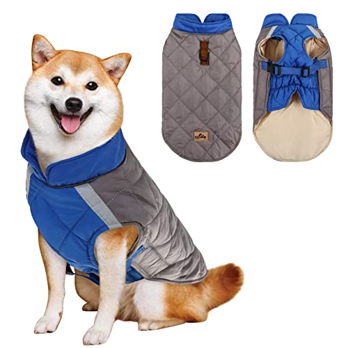 Dog Winter Coat Warm Dog Clothes For Cold Weather Pet Reflective Jacket With Collar, Leash Ring, Adjustable Buckle For Small Medium Large Dogs #TOP15