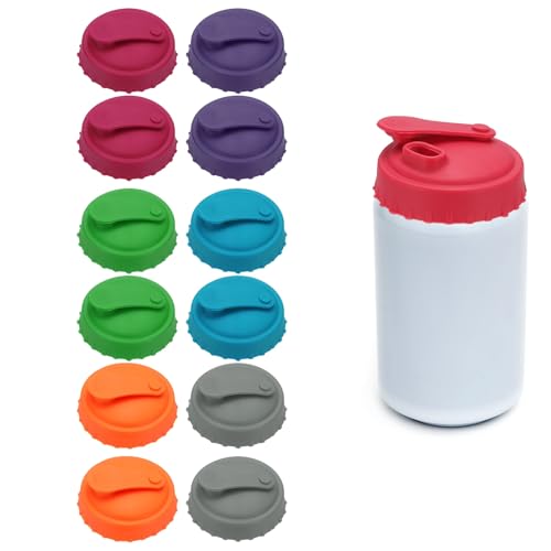 Tapas de silicona para latas de refrescos que evitan derrames y pérdida de gas 2