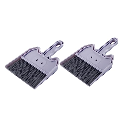 Didiseaon 2 Juegos De Mini Escoba para Mascotas Recogedor Limpiador De Teclado Suministros De Limpieza Clips De Papel para Gatos Llaveros De Fútbol ​​Kit De Cepillo para Teclado De