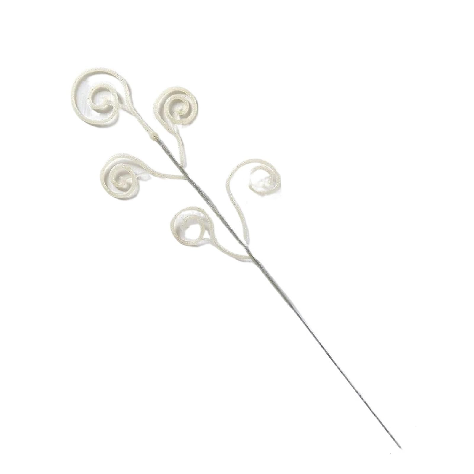 Casetlong 5Pcs Decorations Artificial Bouquet For Home Decor Ornament(White)