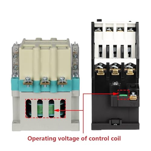 Contacteur CA triphasé CJ20-40 380V avec contacts 2NO 2NC pour commande électrique