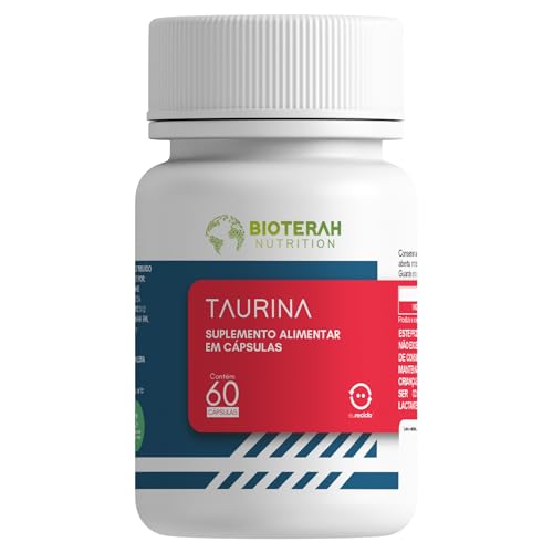 Taurina 60CAPS BIOTERAH - 1000mg por Dose Suplemento Alimentar Auxilio Treino