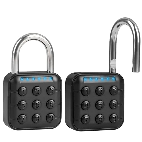 Combination Lock for Locker 6 Digit Password Digital Padlock Aluminum Alloy Code Combo Lock for Gym Push Button Security Padlock Waterproof Outdoor Gate Lock No Bluetooth FunctionNo APP Control