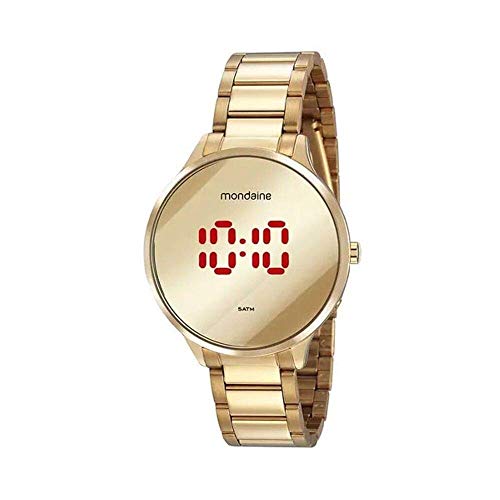 Relógio Mondaine Feminino Digital Dourado 32060LPMVDE1