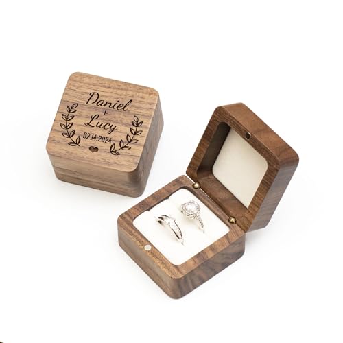 Wedding Ring Boxes For Ceremony Personalized Wedding Ring Box