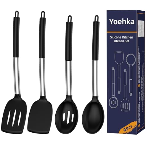 4-Piece Lightweight Silicone Spatula Set