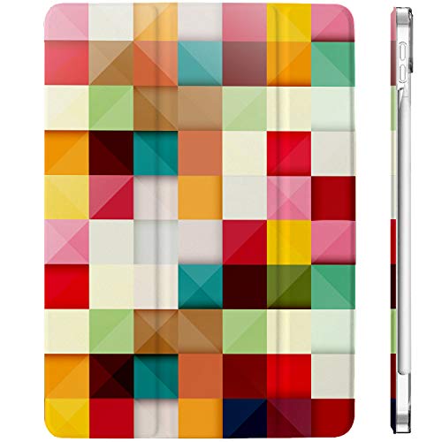 Image of DuraSafe Cases for iPad 8.3 Inch Mini 6th [ Mini 2021 6 Gen ] A2567 A2568 A2569 MK7M3HN /A MLWL3HN /A MK7R3HN /A MK7P3HN /A MLWR3HN /A MK7X3HN /A MK7V3HN /A MK893HN /A Smart Printed PC Cover - Color Grid