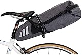 GORIX Bolsa para sillín de bicicleta, bolsa de hombro impermeable portátil de gran capacidad 15L con reflector de carretera MTB (GO-B7) (gris)