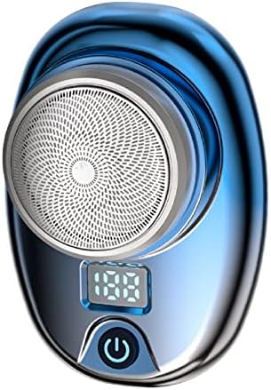 Mini Electric Razor for Men,Mini Shaver Portable Electric Waterproof Shaver,Pocket Portable Electric Shaver, Men's Foil Shavers USB Rechargeable Shaver (Gradual Blue)