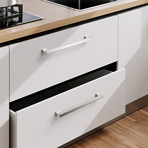 Poignées de cuisine 25,4 cm nickel brossé 9BUILD idéal rénovation maison