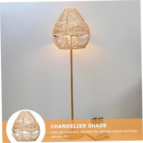 Abat jour suspendu imité plafonnier couverture decorative kaki Cabilock - 7