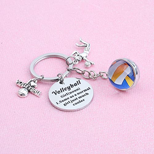 FEELMEM Volleyball Girl Definition Keychain Volleyball Girl Gifts Volleyball Keyring Girl Volleyball Gifts for Volleyball Players Lover (Volleyball Girl-ky) - Image 3