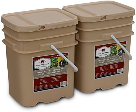 Wise Company 240 Serving Freeze Dried Vegetable and Gourmet Flavored Sauces Camping,Hiking,Travel