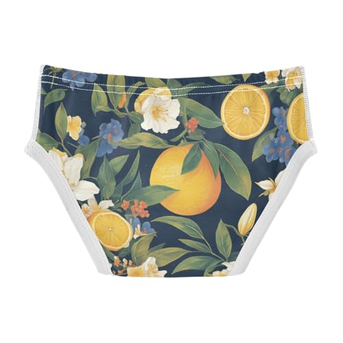 KLL Floral Pattern Orange Fruits Toddler Boy Cotton Underwear Breathable Children Panties2